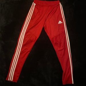 Men’s Adidas Tiro 19 Track Pants in Red (S)